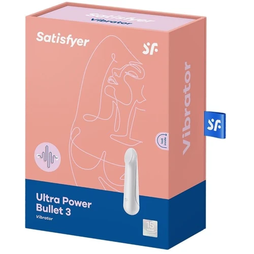 Вибропуля перезаряжаемая Satisfyer Ultra Power Bullet 3 White