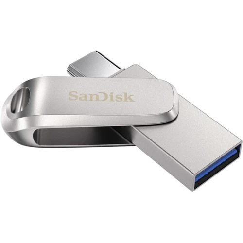 USB-флешка SanDisk 64GB Dual Drive Luxe USB 3.1+USB-C (SDDDC4-064G-G46): Индикаторы нет