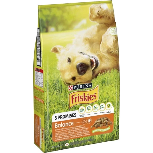 Сухий корм Friskies для дорослих собак з куркою та овочами 10 кг (7613031395491)