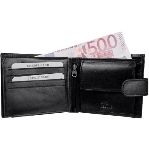 Мужское портмоне Always Wild черное (DNKN7L-SCR3117-bl): Формат кошелька Вертикальный
