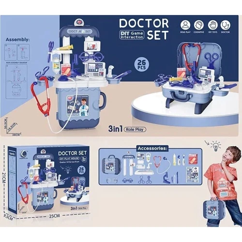Набор врача Doctor Set чемодан-трансформер (0421-7 В)