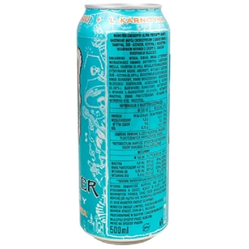 Напій енергетичний (без цукру) Monster Energy Ultra Fiesta Mango Zerо 500 ml