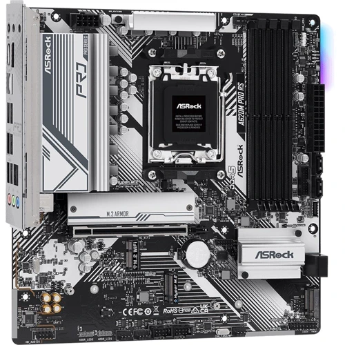 ASRock A620M Pro RS Socket AM5: Разъемы на плате USB Type-C, USB 2.0, SATA 3.0, M.2