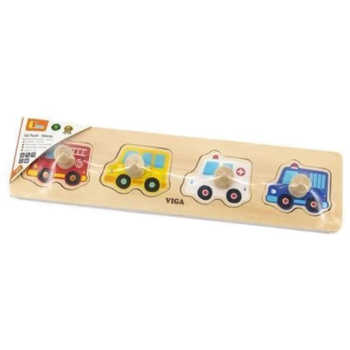 Деревянная рамка-вкладыш Viga Toys Спецмашины (44535): Возраст от 1 года