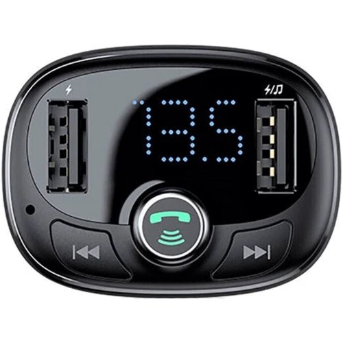 Автомобильное зарядное устройство + FM-трансмиттер Baseus T-Typed MP3 Car Charger Black (CCALL-TM01): Производитель Baseus