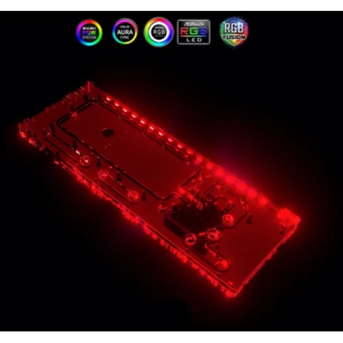 Система охлаждения BYKSKI для ASUS TUF GAMING GT502 DDC Pump D-RGB 5V 3pin (RGV-AS-GT502-P): Наличие подсветки есть