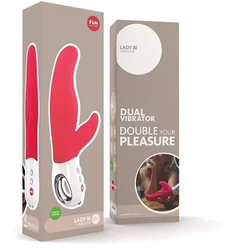 Вибратор Fun Factory LADY BI india red