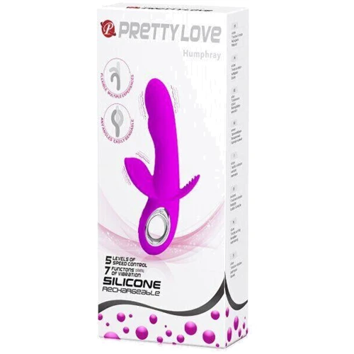 Вибратор с клиторальным и анальным стимуляторами PRETTY LOVE - HUMPHRAY, BI-014603