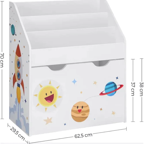 Шафа-органайзер Hop-Sport Leobert Lovely для зберігання іграшок (5903332078301)