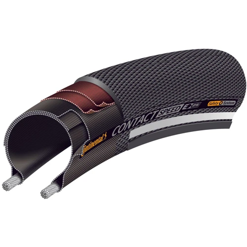 Покришка Continental Contact Speed, 28" | 700 x 28C | 28 x 1 5/8 x 1 1/8, чорна, не доладна, skin (101402): Тип покришки Полуслик