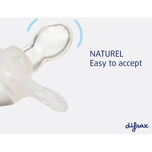 Пустышка Difrax Natural силиконовая, светящаяся в темноте, 12+ мес (804): Форма соски классическая