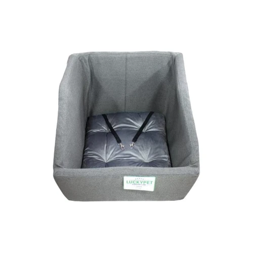 Автокресло для собак Lucky Pet 45х45 см серое (4820224216904 фото 3