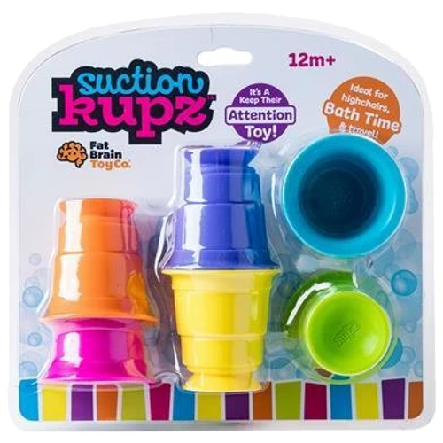 Іграшка тактильна М'які чашки Fat Brain Toys Suction Kupz 6 шт. (F183ML): Тип прочее