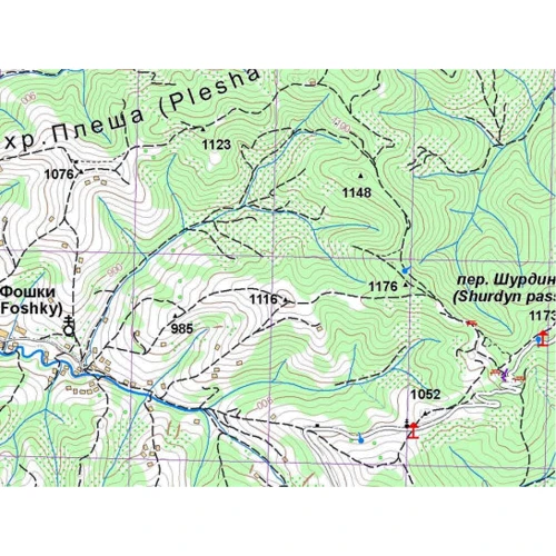 Буковинські гори. Покутсько-Буковинські Карпати. Туристична карта (1:50 000): Виробник АССА