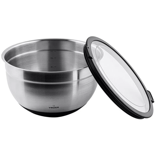 Миска Vinzer с крышкой кухонная 2.5 л 20х11.5 см 50343