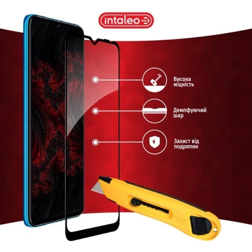 Аксессуар для смартфона Intaleo Tempered Glass Full Glue Black for Infinix Smart 6: Цвет черный