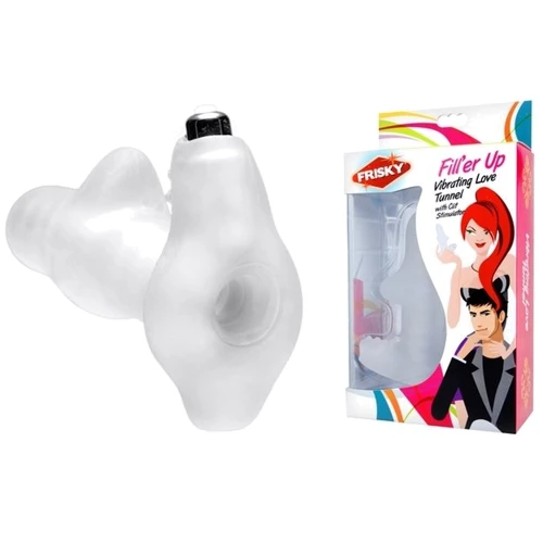 Fill Her Up Vibrating Love Tunnel with Clit Stimulator - стимулятор для пар, 12.7x3.8 см