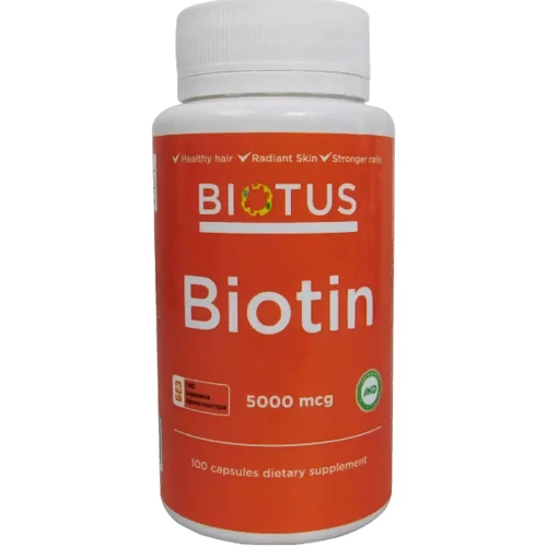 Biotus Biotin 5000 mkg Биотин 100 Капсул
