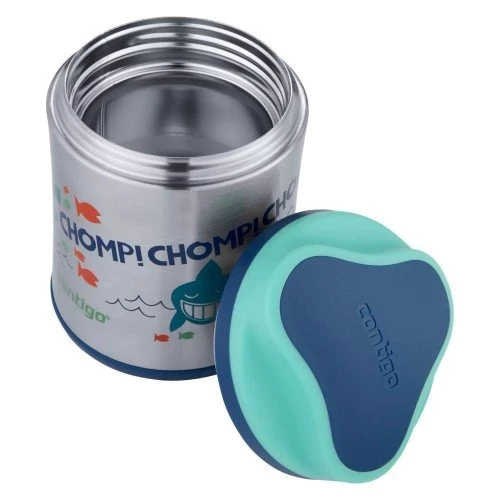 Термос для їжі Contigo Sharks Blue/Teal 295 мл (73507): Матеріал колби Нержавеющая сталь