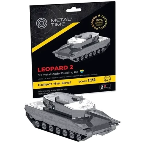 Коллекционная модель-конструктор Metal Time Leopard 2 Tank (MT079)