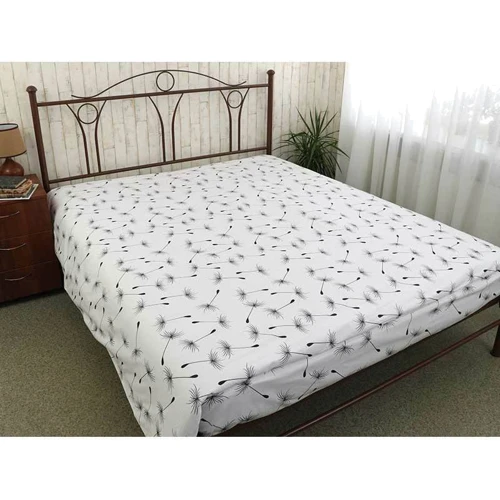 Простирадло Руно Fly white бязь біла 175х215 см (73.114Б_Fly white): Розмір 175x215