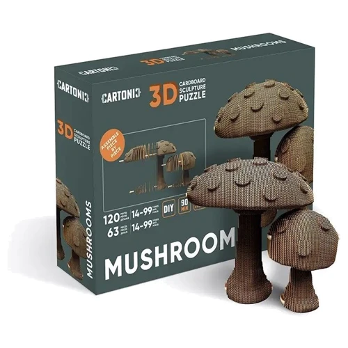 Картонний конструктор Cartonic 3D Puzzle MUSHROOMS фото 3
