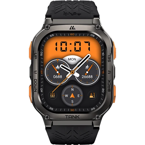 Смарт-часы Kospet Tank M3 Ultra Black (KTM0003US): Дисплей 1.96" AMOLED (410 x 502)