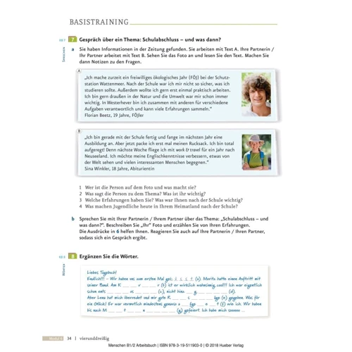 Menschen B1.2: Arbeitsbuch mit Audio-CD: Жанр Учебники и пособия
