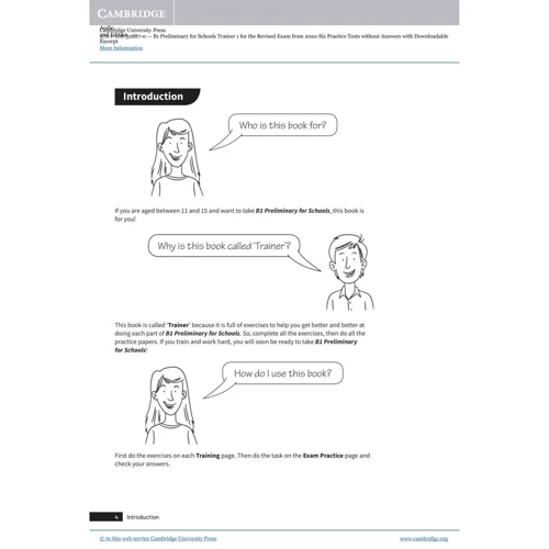 Trainer 1: Preliminary for Schools 2nd Edition (2020): Six Practice Tests with Answers and Teacher's Notes with Audio: Жанр Учебники и пособия
