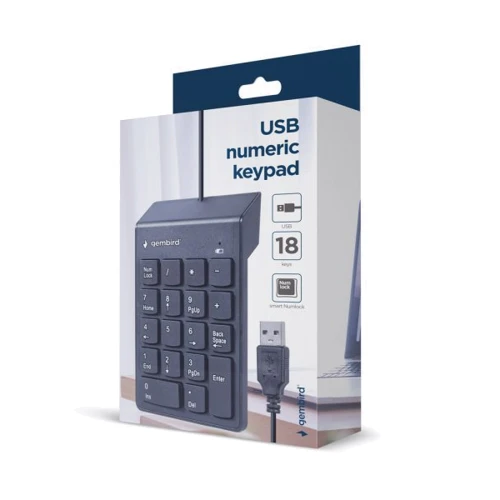 Клавиатура Gembird KPD-U-03: Количество клавиш 18