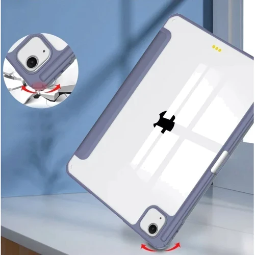 Аксессуар для iPad BeCover Soft Edge TPU with Pencil mount Purple for iPad Air 13 (2024 / 2025) (711713): Особенности отделение для стилуса, Удобно держать в руке, Стильный дизайн, Стильный внешний вид, Складывается в подставку, Приятен на ощупь