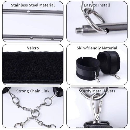 БДСМ-набор LOCKINK YEAHWOW Door Swing & Leg Spreader Bondage set