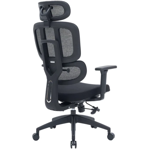 Офісне крісло OfficePro Skyline (OC580-B-B-B): Матеріал оббивки Тканина, З сіткою