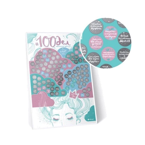 Скретч постер Travel Map "100 дел True Girl" (SK011) фото 9