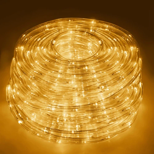 Гирлянда Springos Rope Lights дюралайт уличная 10 м 240 LED теплый белый (CL1200) фото 9