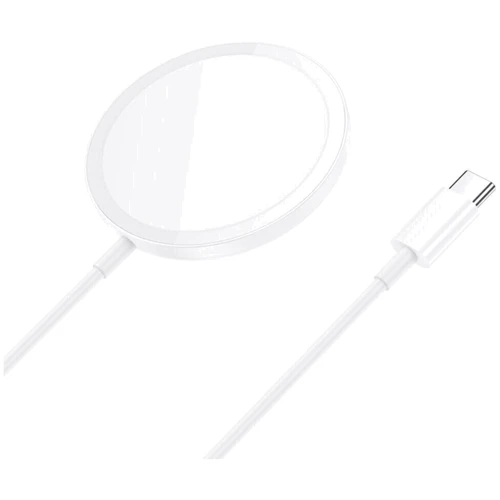 Зарядное устройство Hoco Wireless Charger CW52 Enjoy 15W White for iPhone 16 I 15 I 14 I 13 I 12 series: Особенности USB-C, MagSafe