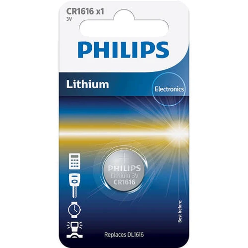 Philips CR-1616 bat(3B) Lithium 1шт (CR1616/00B)