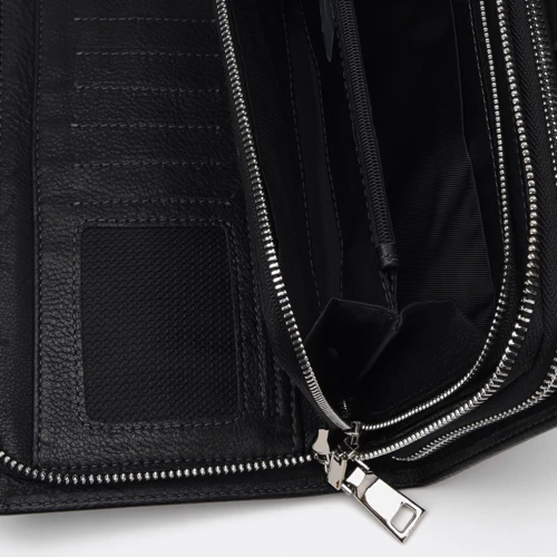 Чоловіча борсетки Ricco Grande чорна (K17m-168-black): Фактура Гладка, матова