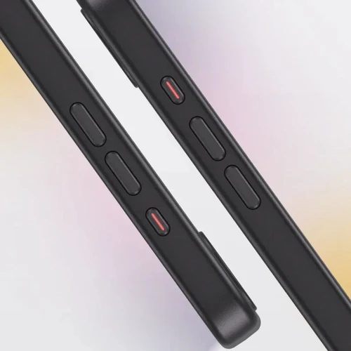 Чехол для iPhone Mobile Case TPU+PC Metal Buttons with MagSafe Colorful Black for iPhone 16e фото 5