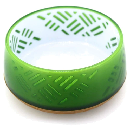 Миска DoggyMan Japanese Art Designed для собак та котів Японський Дизайн Зелена S 0.4 л 12х12х5 см (58475)