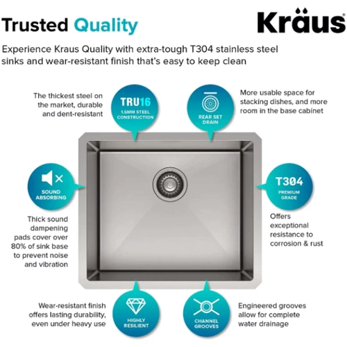 Кухонна мийка Kraus KHU101-21