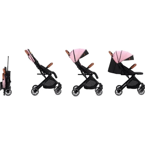 Прогулочная коляска Momi Estelle Love Black-Pink (WOSP00004): Материал колес полиуретан