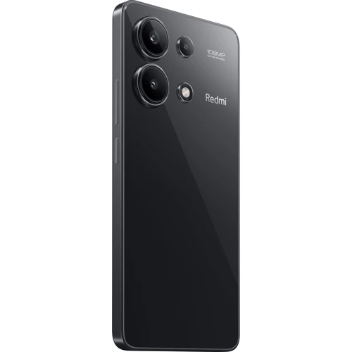 Смартфон Xiaomi Redmi Note 13 8/256GB Midnight Black (Global, no NFC): Камера Тройная 108 Мп (f/1.75) + 8 Мп (f/2.2) + 2 Мп (f/2.4) / LED вспышка / HDR / Панорама / Фронтальная камера 16 Мп (f/2.4)