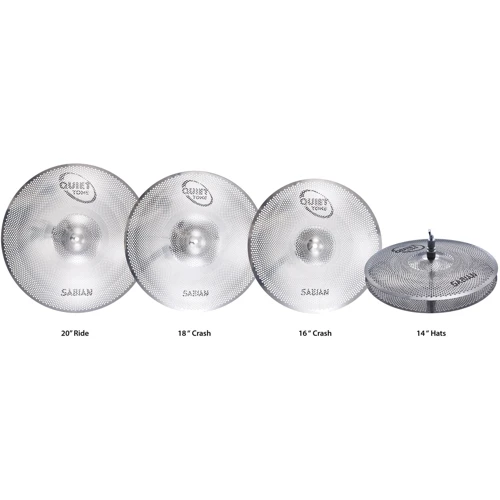 Тарелки для ударных SABIAN QTPC504: Тип Райд, Креш, Креш, Хай-хет