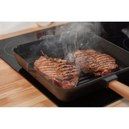 Чавунна сковорода гриль Brizoll Optima 280х280х50 мм (O282850G-P)