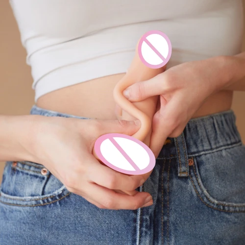 Реалистичный фаллоимитатор Strap-On-Me Sliding Skin Realistic Dildo Vanille - XXL
