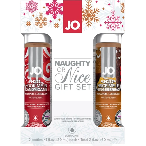 Набор лубрикантов System JO Naughty or Nice Gift Set – Candy Cane & Gingerbread (2x30 мл)