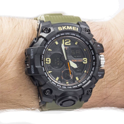 Наручний годинник Skmei 1327 Green: Стиль спортивний