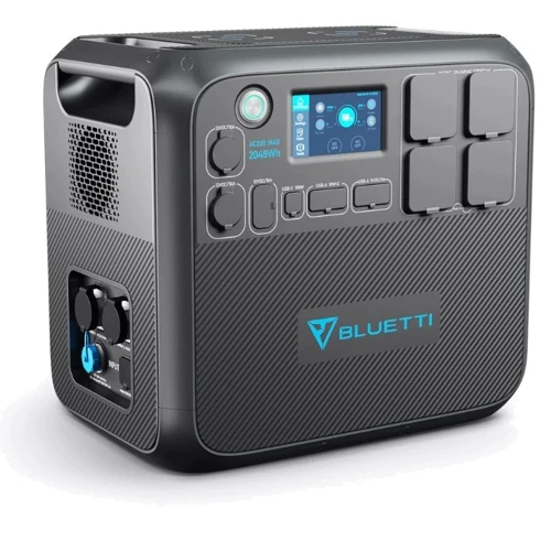 Зарядна станція Bluetti AC200MAX 2048Wh 2200W + battery module B230 4096Wh: Виходи споживачів Автоприкурювач, USB-C, USB-A, 220V
