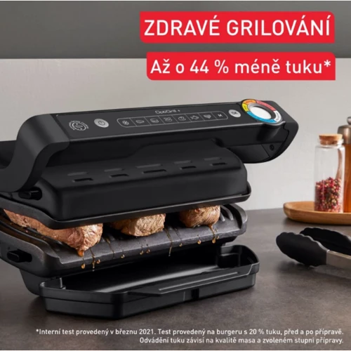 Электрогриль Tefal OptiGrill+ GC717810: Размеры поверхности, см 30х20
